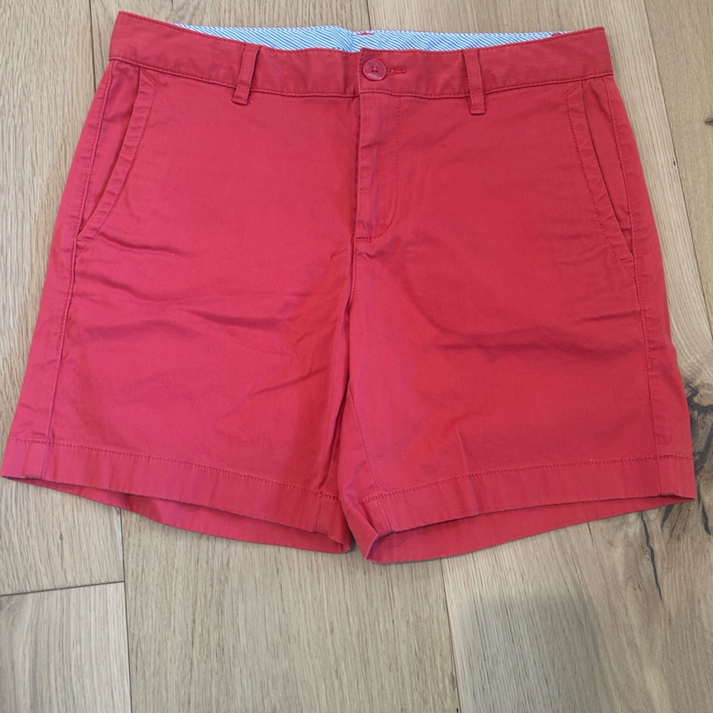 L.L. Bean | Red Favorite Fit Shorts Size 4